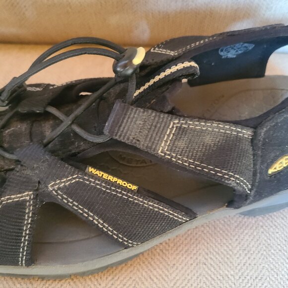 KEEN Venice H2 Hiking Sandals Men 10.5 Black All Terrain Sport Waterproof - Picture 2 of 12